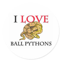 I Love Ball Pythons stickers by tshirtshirts I Love Ball Pythons stickers