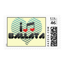 I Love Ballata Postage Stamp