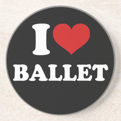 I Love Ballet coasters