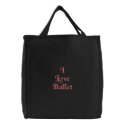 I Love Ballet embroidered bags by TheShoeQueen I Love Ballet embroidered bags