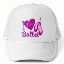 I Love Ballet Mesh Hat