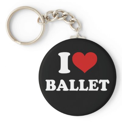 I Love Ballet Key Chains