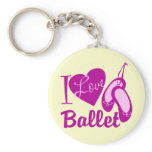 I Love Ballet Keychain