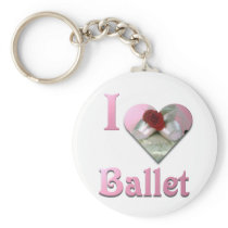 I Love Ballet Keychains
