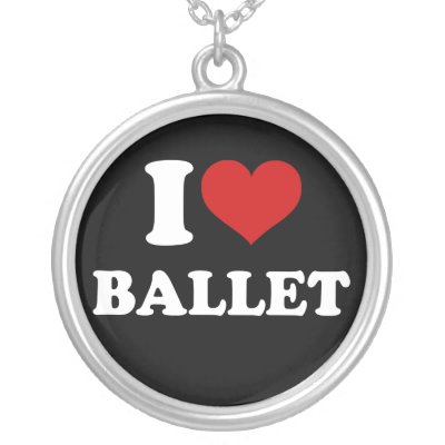 I Love Ballet necklaces