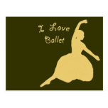 I Love Ballet Post Card