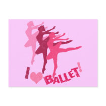 I love Ballet Postcards