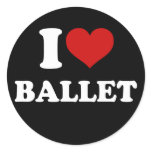 I Love Ballet Stickers