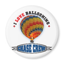 I Love Ballooning Chase Crew magnets