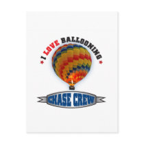 I Love Ballooning Chase Crew postcards