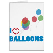 i love balloons cards