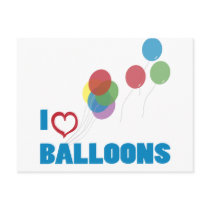 i love balloons postcards