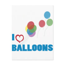 i love balloons postcards