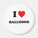 I Love Balloons Refrigerator Magnet