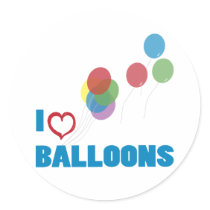 i love balloons stickers