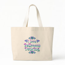 I Love Ballroom Dancing Tote Bags