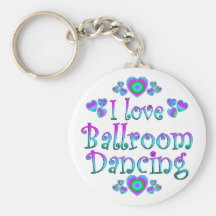I Love Ballroom Dancing Key Chain