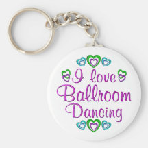 I Love Ballroom Dancing Key Chains