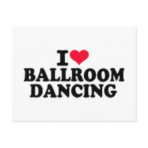 I love Ballroom dancing Postcards