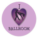 I LOVE BALLROOM stickers by dgpaulart I LOVE BALLROOM stickers