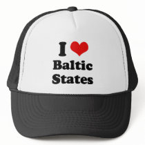 I Love Baltic States Tshirt Hat