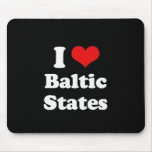 I Love Baltic States Tshirt Mouse Pad