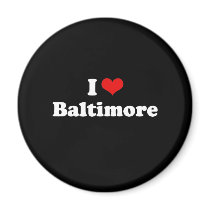 I LOVE BALTIMORE REFRIGERATOR MAGNETS