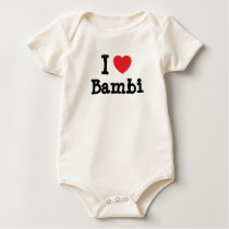 I love Bambi heart T-Shirt by funnycustomtshirts I love Bambi heart T-Shirt