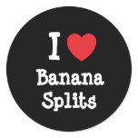 I love Banana Splits heart T-Shirt stickers