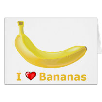 I Love Bananas Card