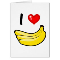I Love Bananas Cards