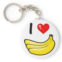 I Love Bananas Keychains