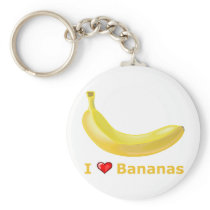 I Love Bananas Key Chains