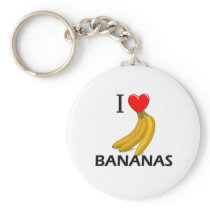 I Love Bananas Keychains