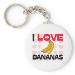 I Love Bananas Keychains