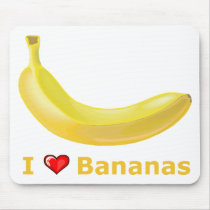 I Love Bananas mousepads