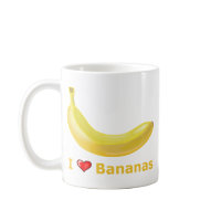 I Love Bananas Coffee Mug