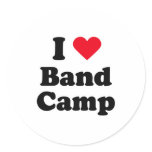 I love band camp stickers