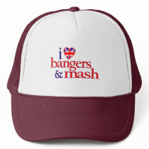 I Love Bangers And Mash hats by worldsfair I Love Bangers And Mash hats