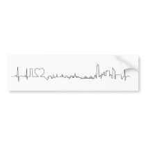 I love Bangkok (ecg style) souvenir Bumper Sticker