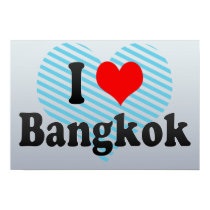 I Love Bangkok, Thailand Poster - Poster