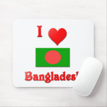 I Love Bangladesh Mousepad