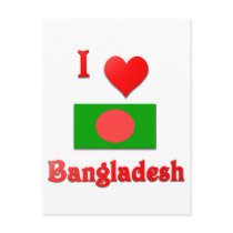 I Love Bangladesh Post Card