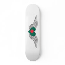 I Love Bangladesh -wings Custom Skateboard