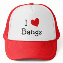 I Love Bangs hats