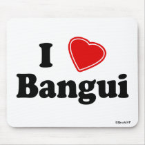 I Love Bangui mousepads