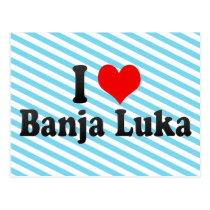 I Love Banja Luka, Bosnia and Herzegovina postcards