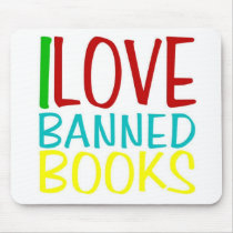I LOVE BANNED BOOKS OFFICIAL MOUSE PAD mousepads