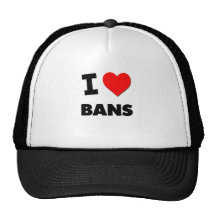 I Love Bans Mesh Hat