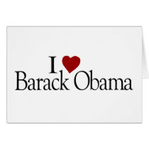 I Love Barack Obama cards